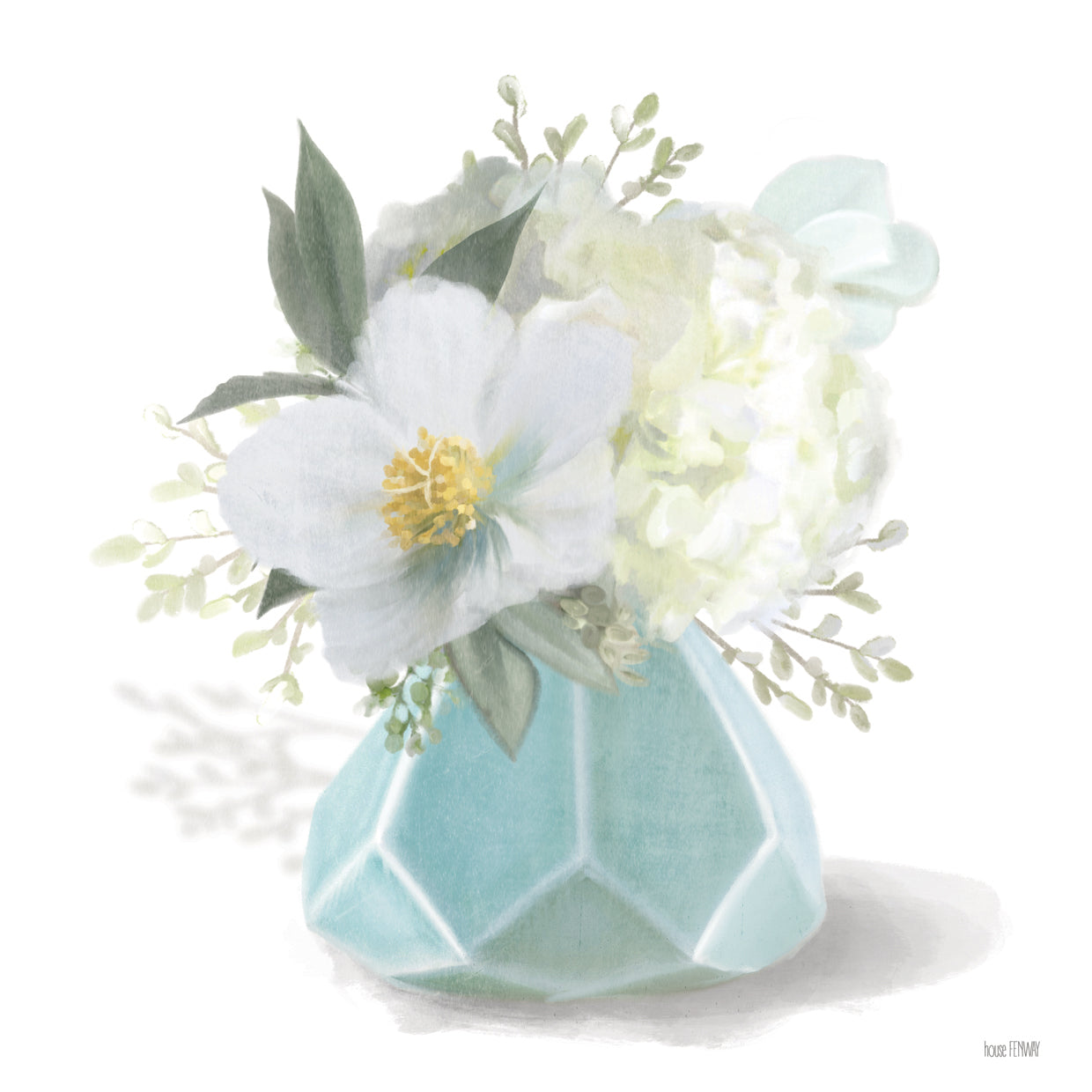 Posies in Blue