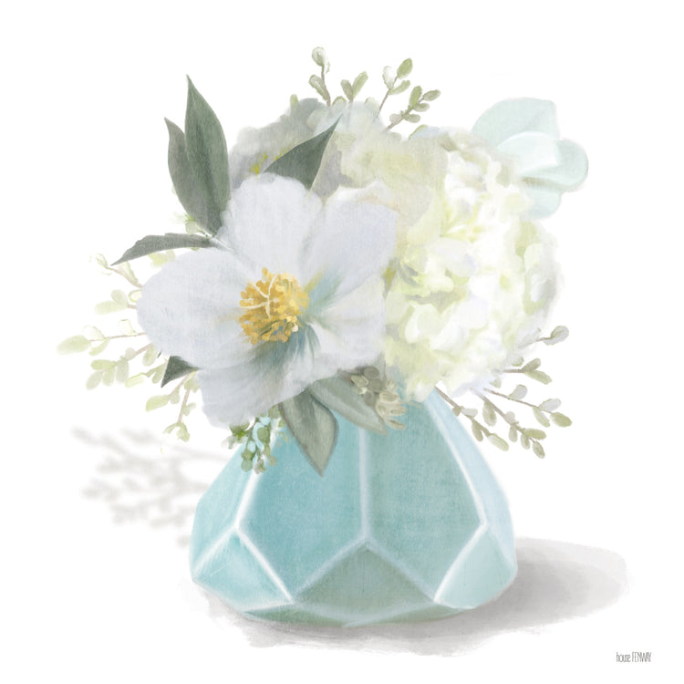 Posies en azul Lienzo