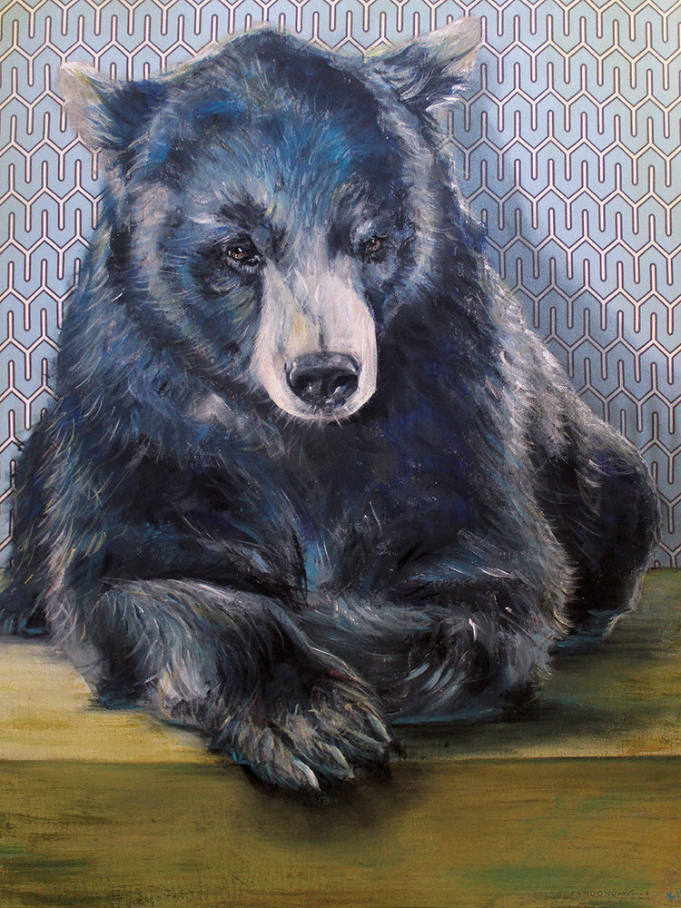 Oso negro Lienzo