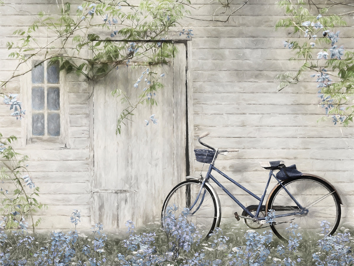 Blue Bike at Barn