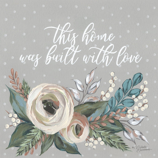 Built with Love Canvas Print