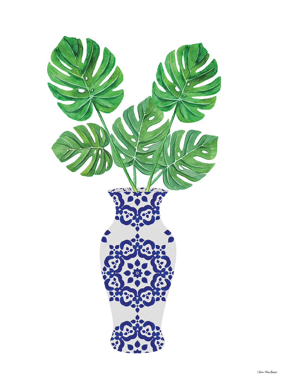 Watercolor Blue Jar