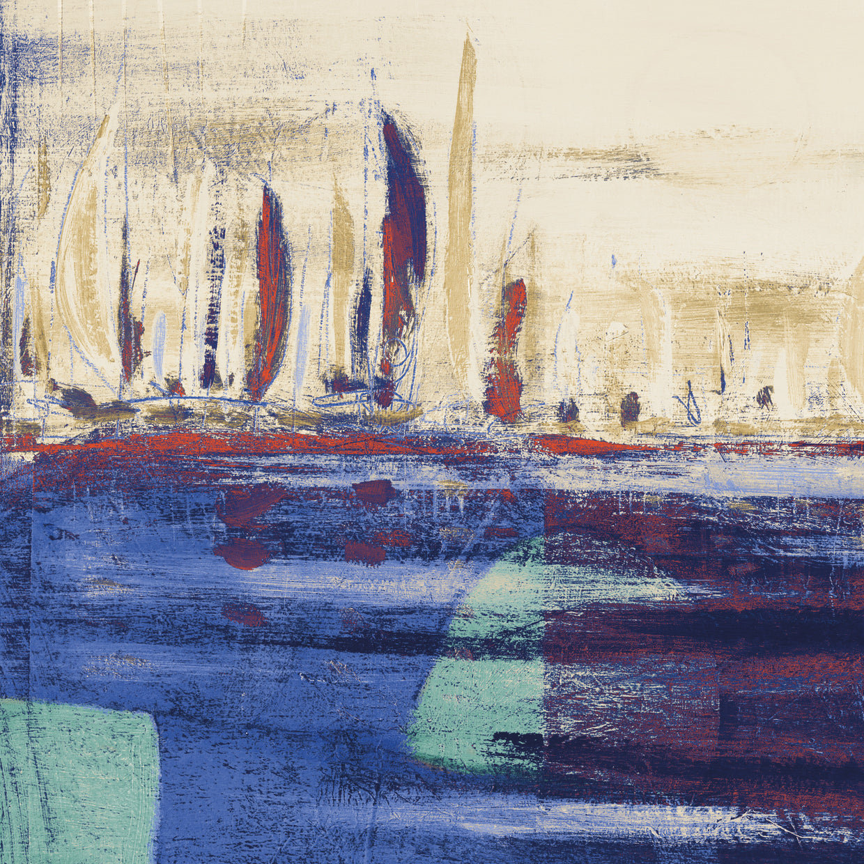 Blue Calm Waters Square I