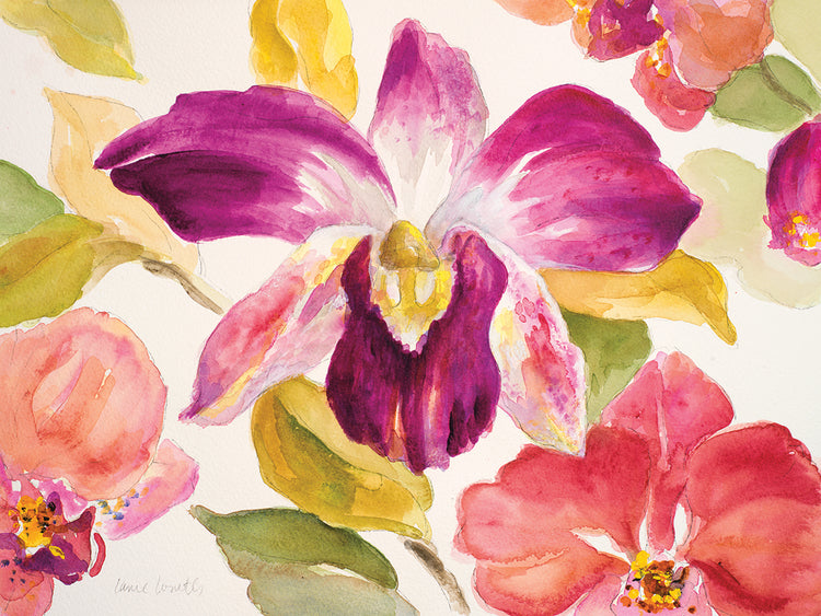 Orquídea radiante I Lienzo