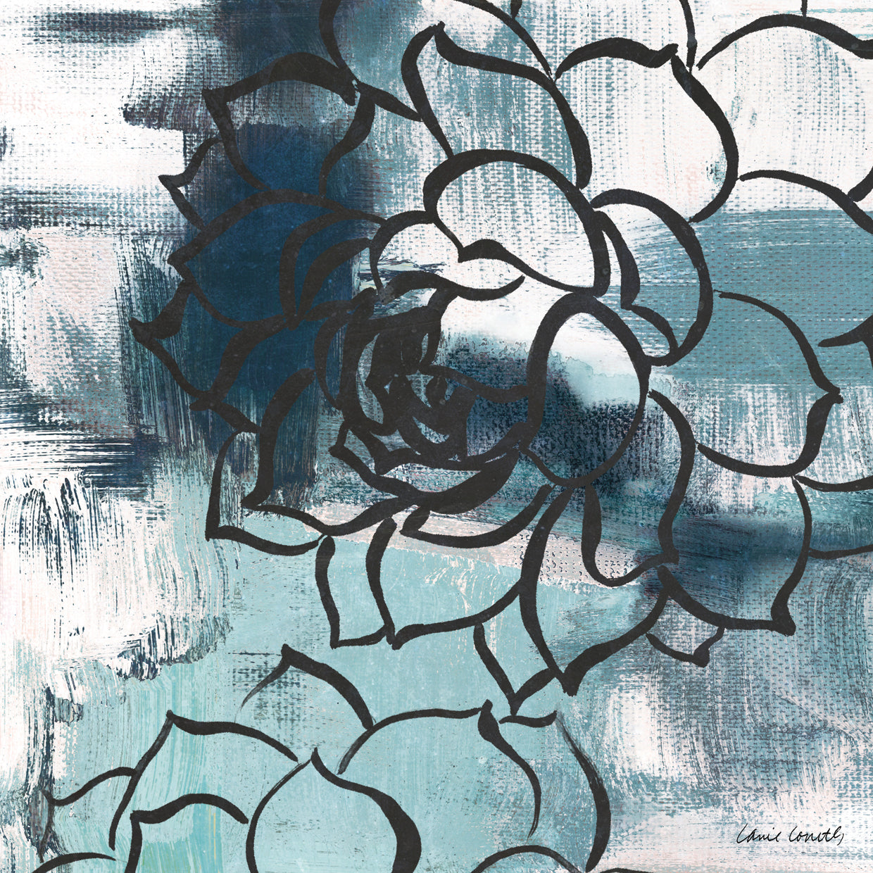 Cool Vision Floral II Lienzo