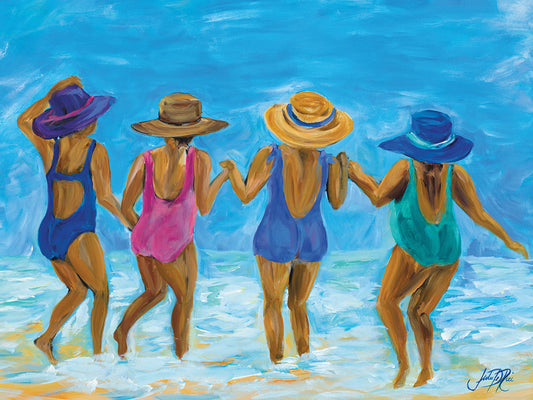 Ladies On The Beach I Canvas Print