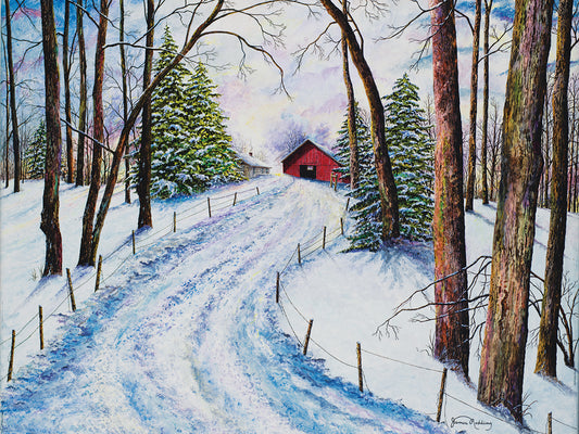 Winter's Glow Canvas Print