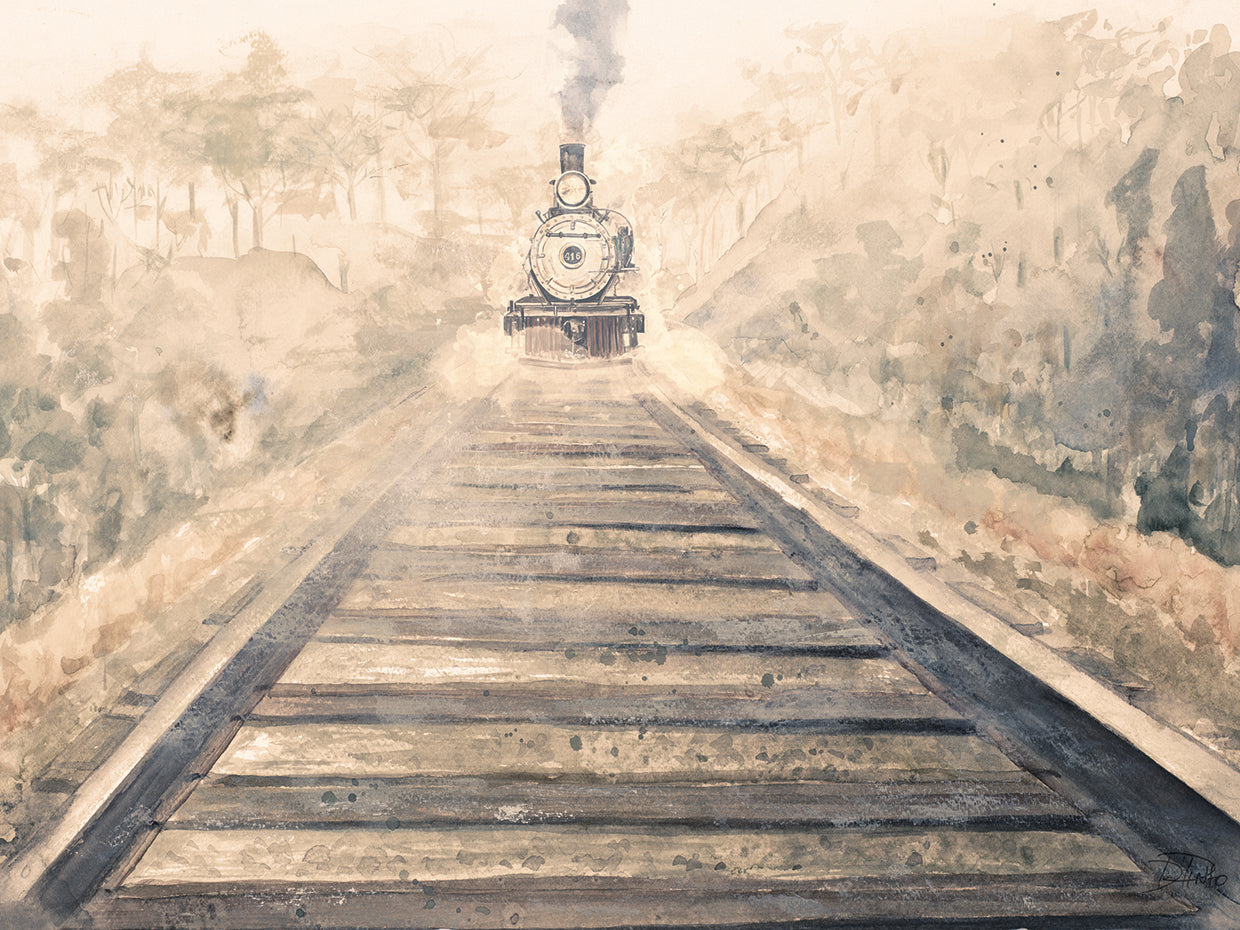 Ferrocarril encuadernado Lienzo