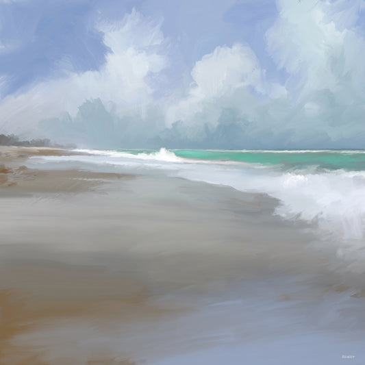 Peaceful Day On The Beach II Canvas Print
