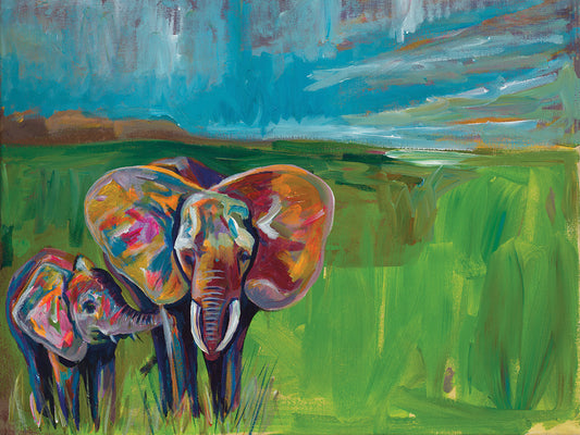 An Elephant's Love Canvas Print