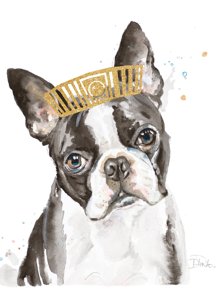 French Bulldog With Crown