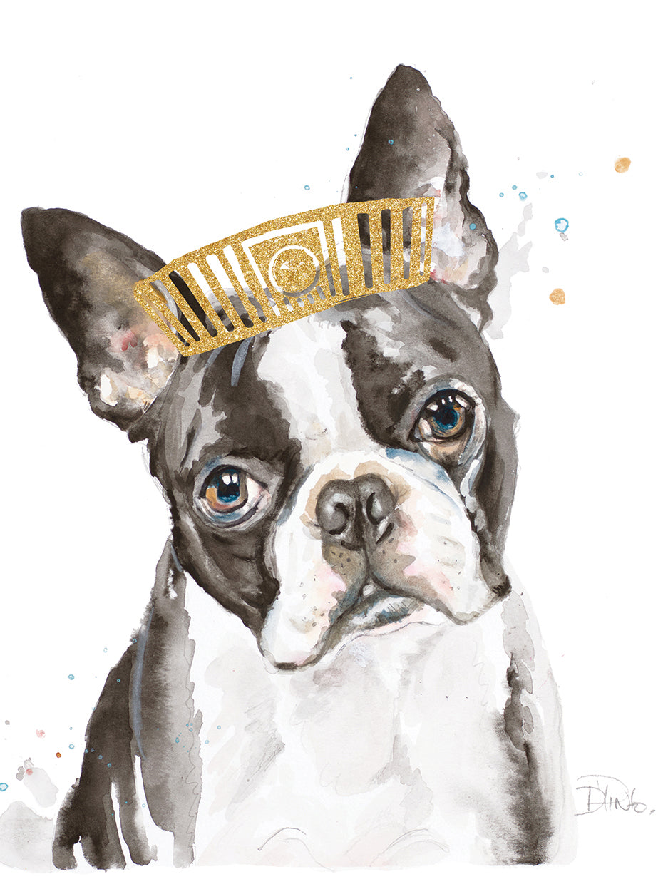 French Bulldog With Crown
