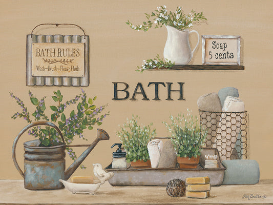 Farmhouse Bath II Canvas Print