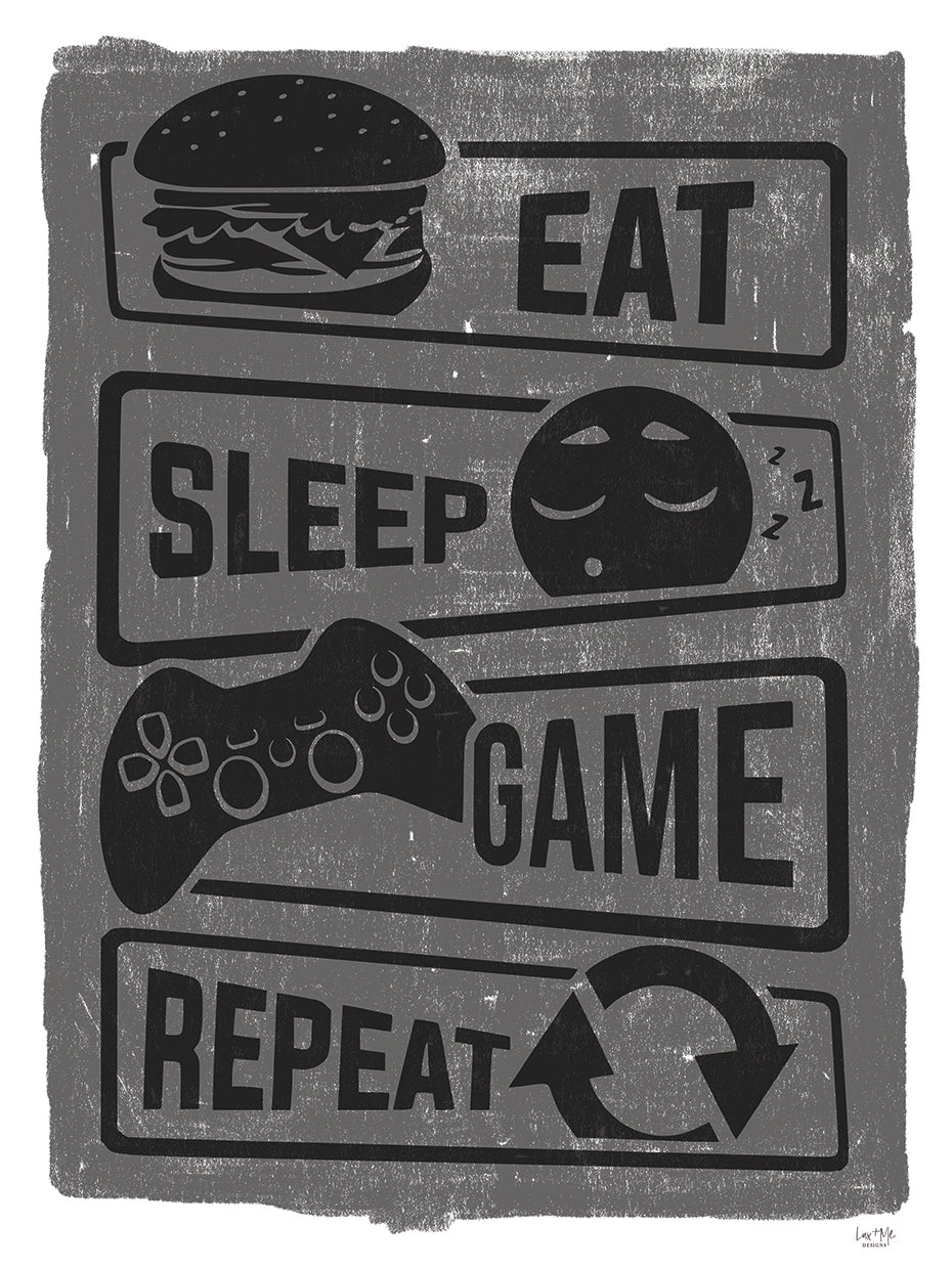 Comer, dormir, jugar, repetir Lienzo