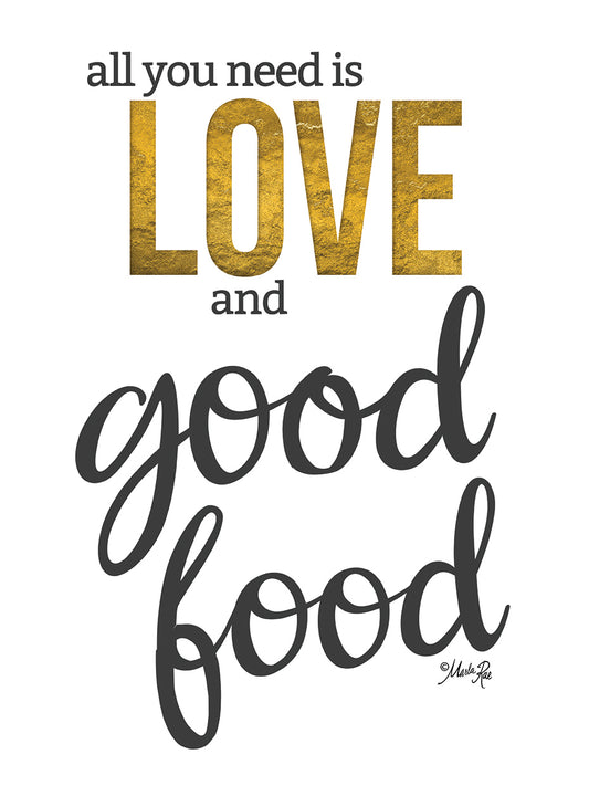 Love and Good Food Canvas Print