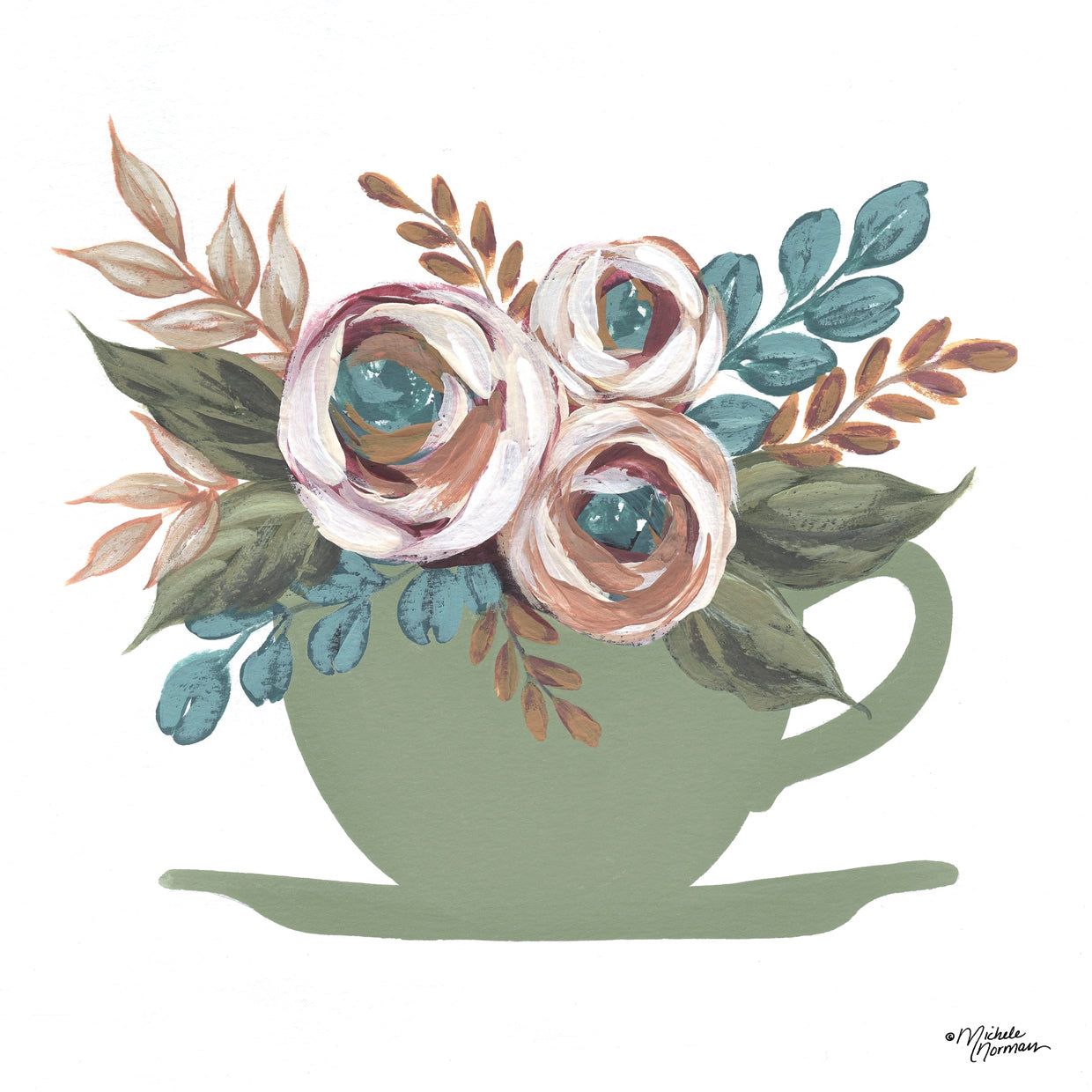 Floral Coffee Cup