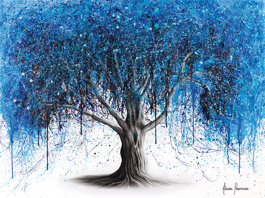Blue Midnight Tree Canvas Print