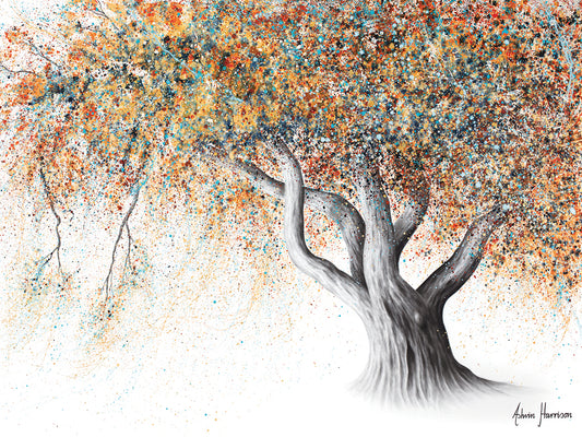 Rusty Autumn Tree Canvas Print