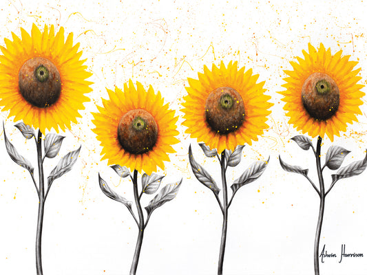 Sunflower Family Canvas Print