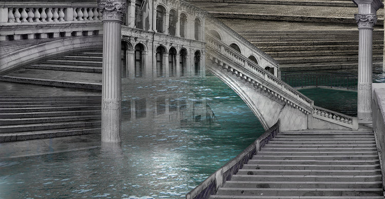 Pasos de mar de fantasía italiana Lienzo