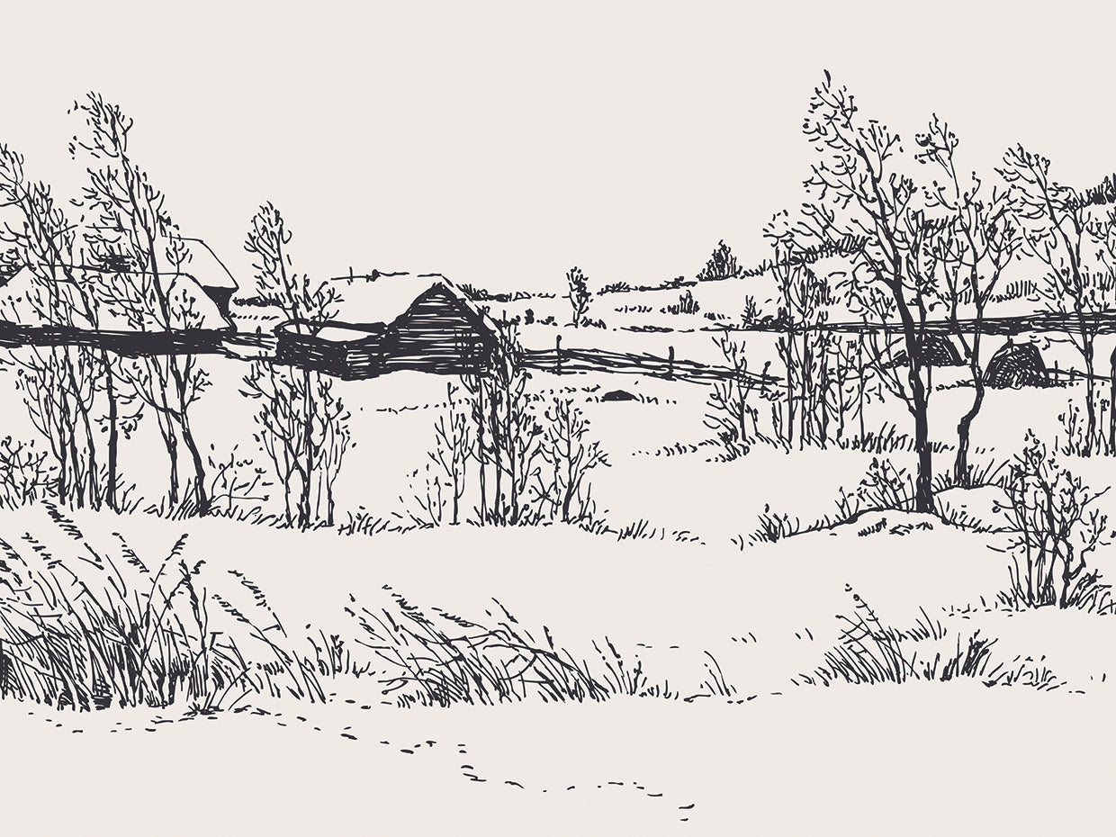 Campo helado de invierno Lienzo