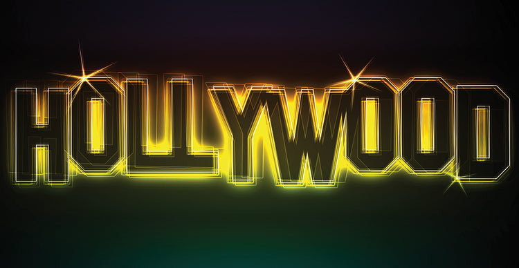 Letrero de neón de Hollywood Lienzo