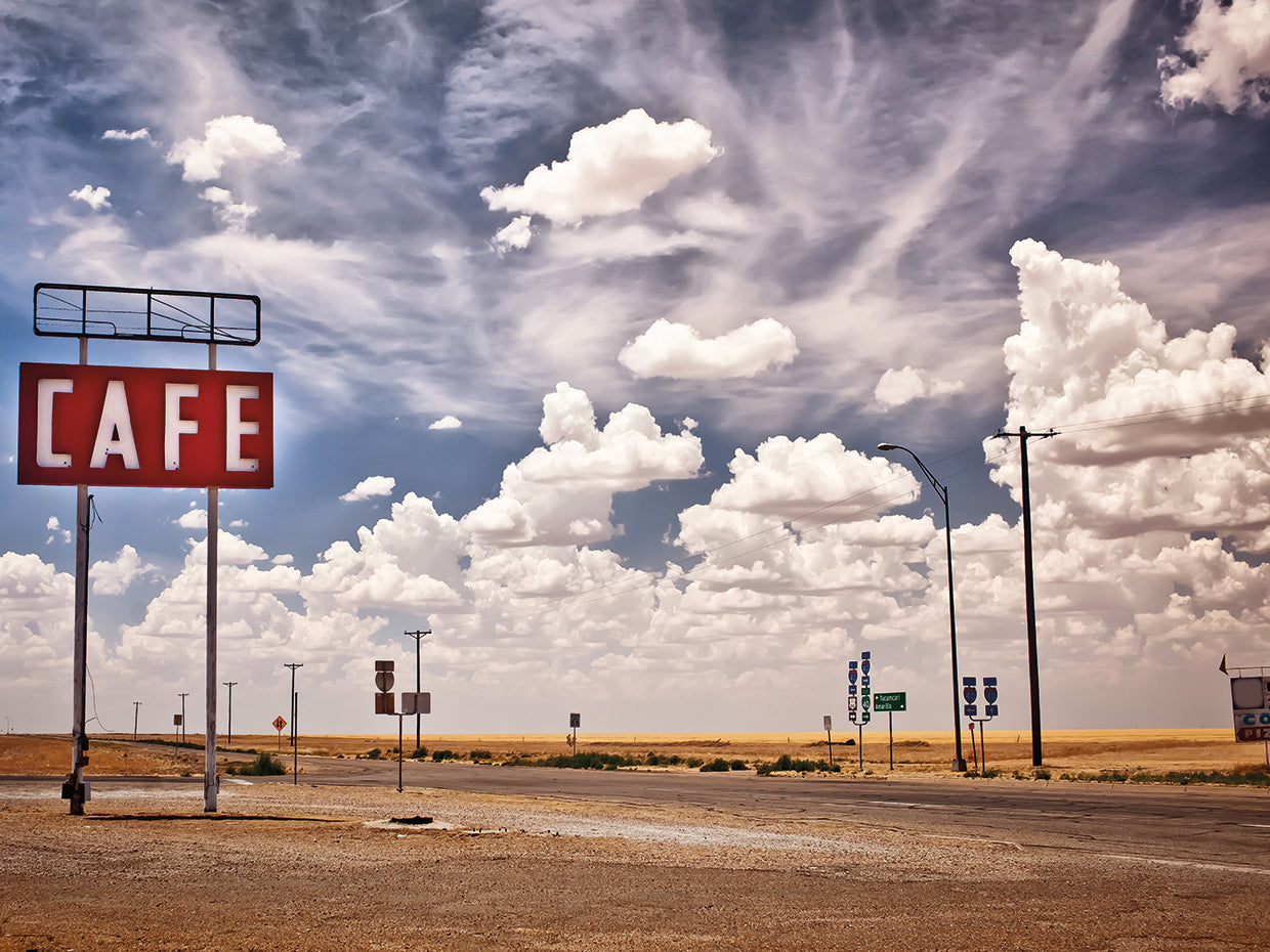 Ruta 66 Texas Café Lienzo