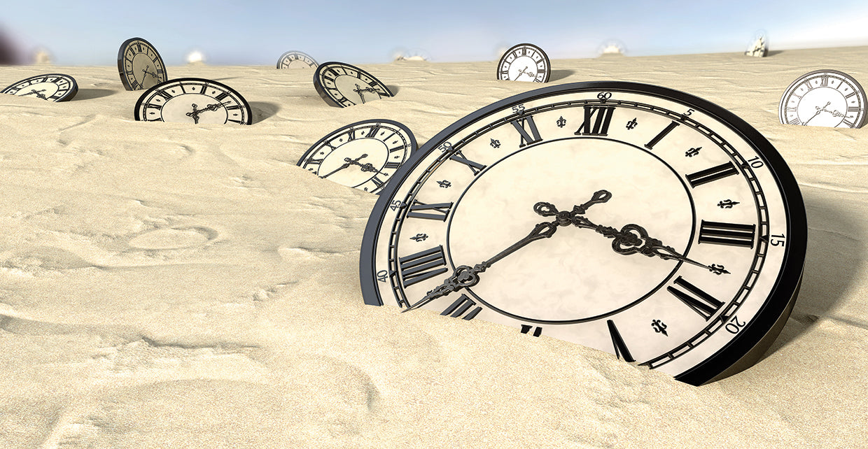 Relojes del desierto de arena Lienzo