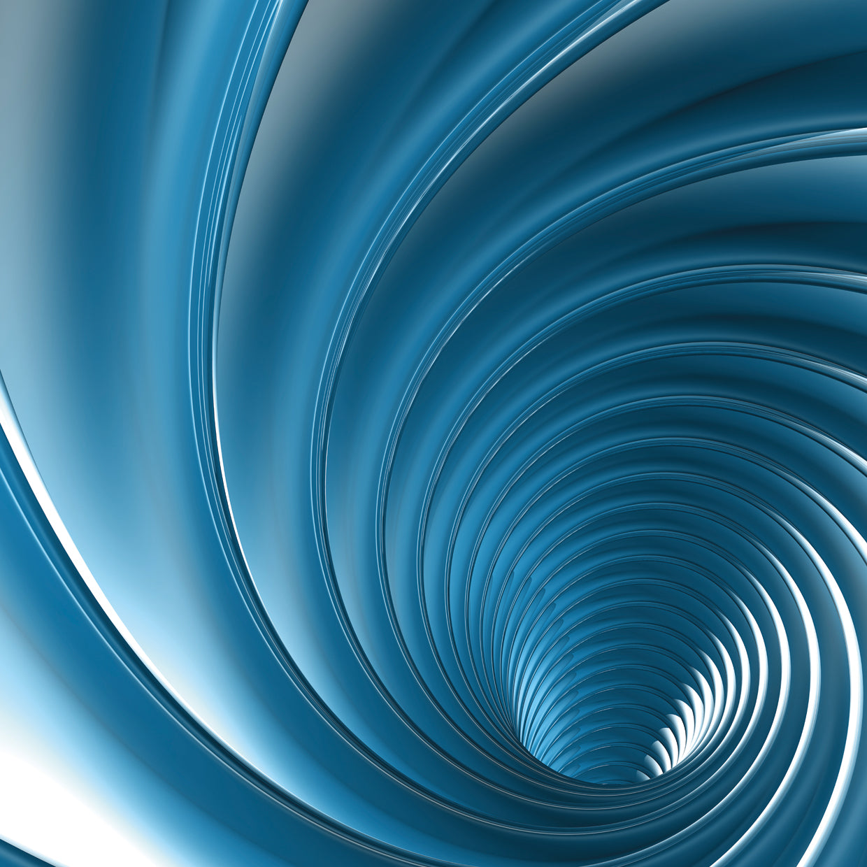 Blue Twister Abstract