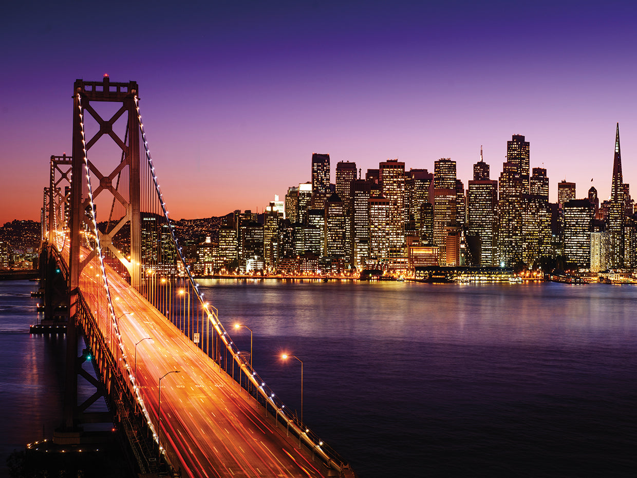 Puente del atardecer de San Francisco Lienzo