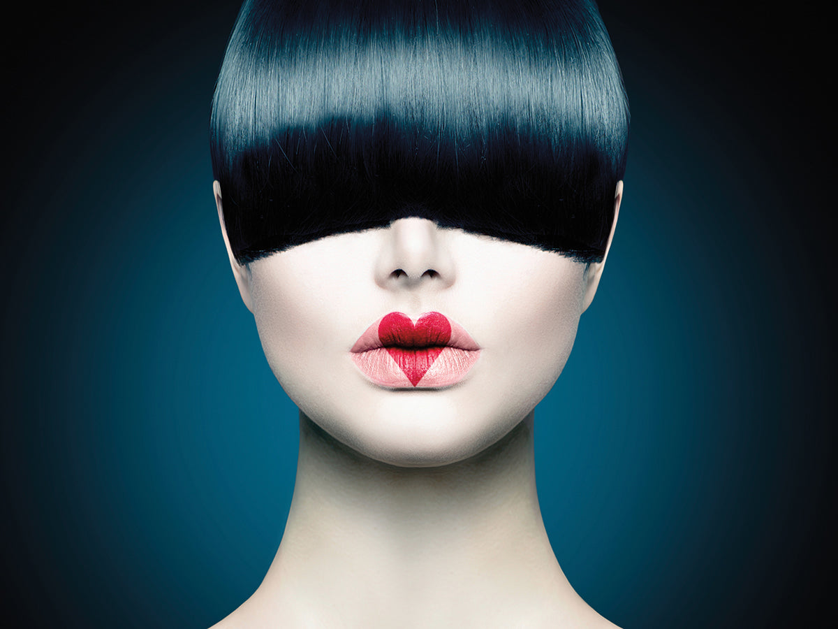 Heart Kiss Fashion Portait