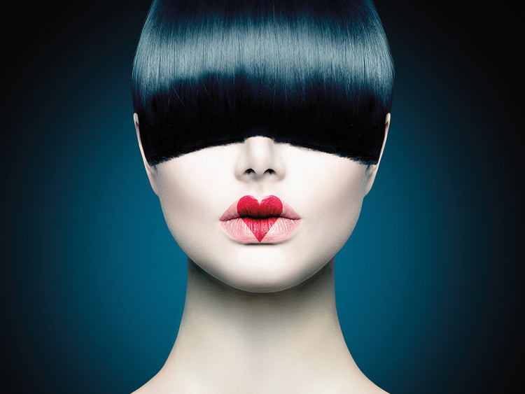 Heart Kiss Fashion Portait