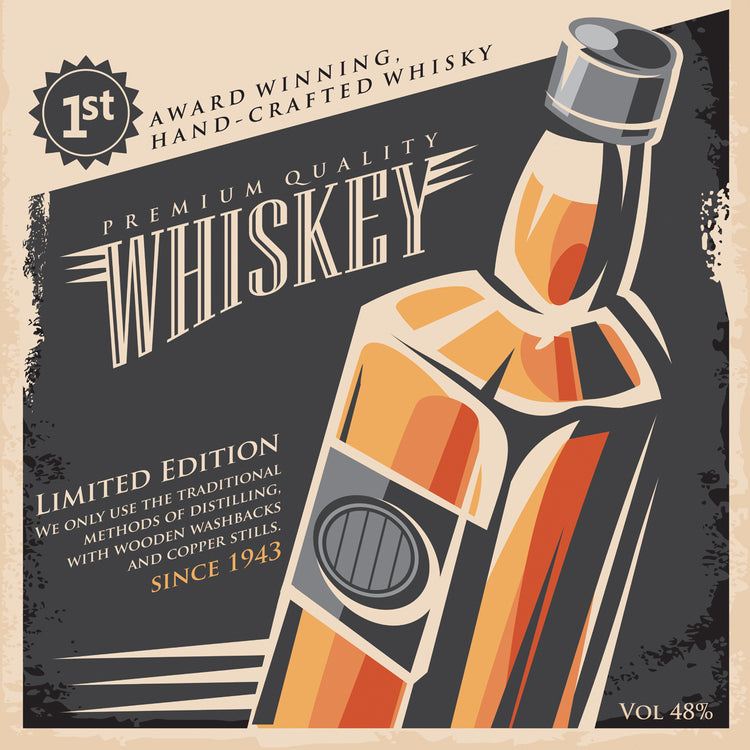Vintage Whiskey Poster