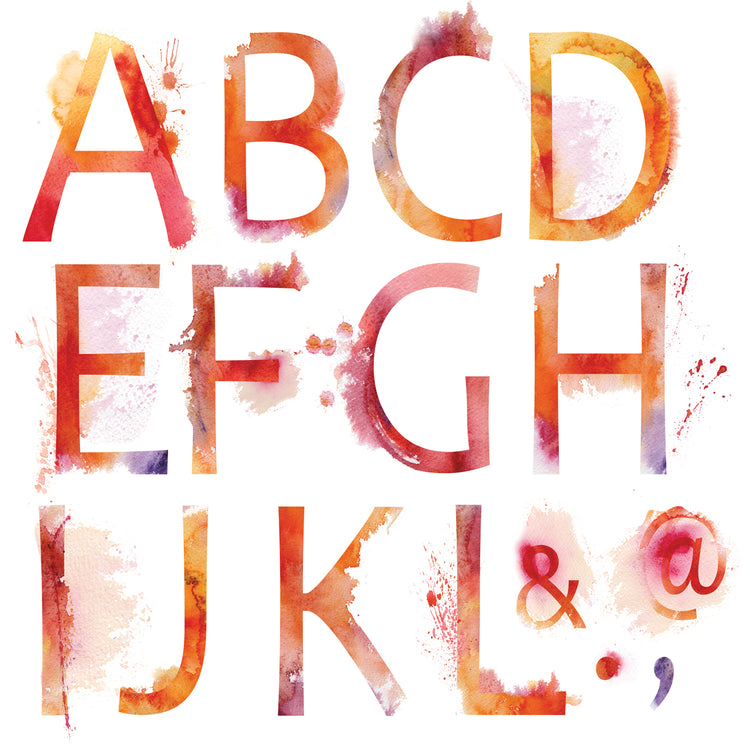 Splashy Alphabet Letters
