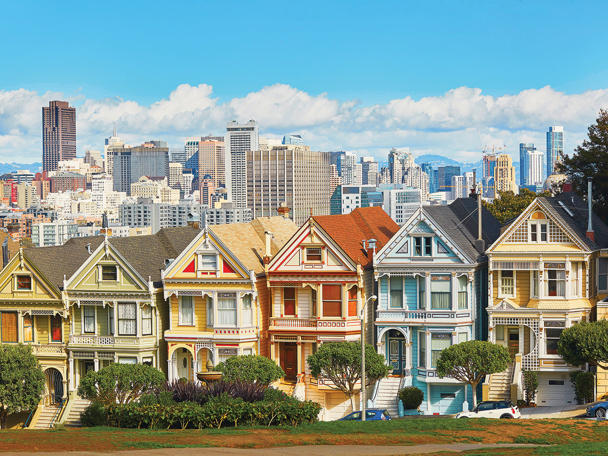 Casas pintadas de la señora de San Francisco Lienzo