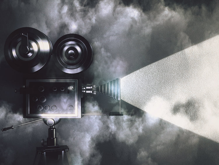Cámara de película vintage nublada Lienzo