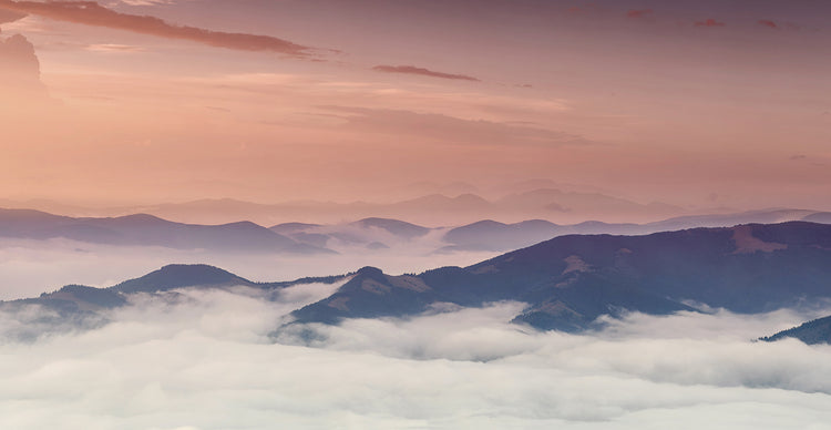 Misty Mountains Sunset