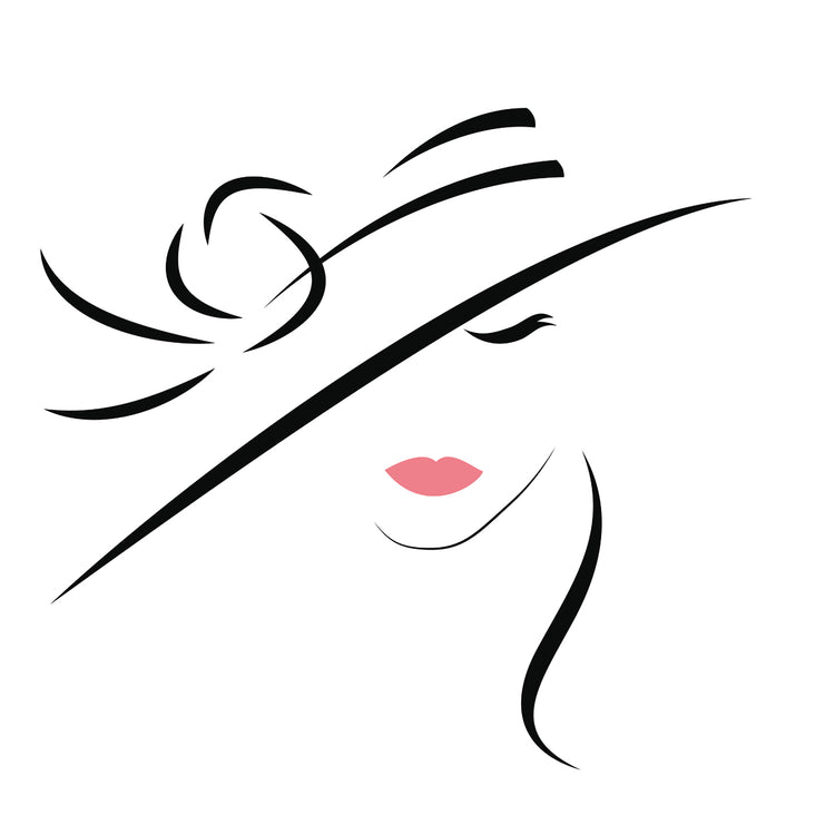 Retrato de mujer con sombrero con curvas Lienzo