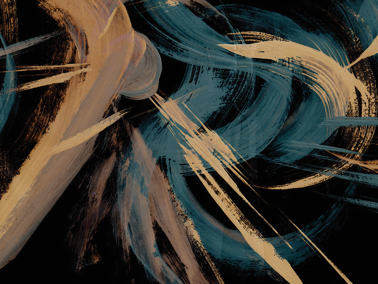 Blue Sand Brushstrokes Abstract