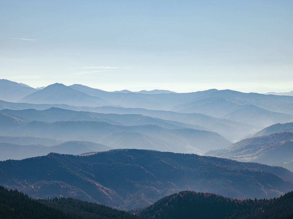 Montañas azules de los Cárpatos Lienzo