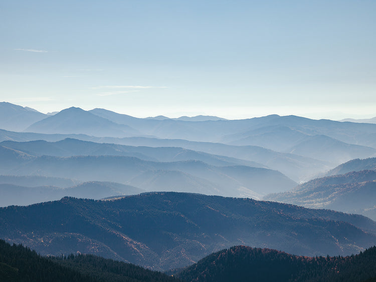 Montañas azules de los Cárpatos Lienzo