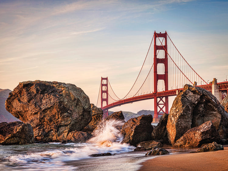 Puente Golden Gate Rocky Splash Lienzo