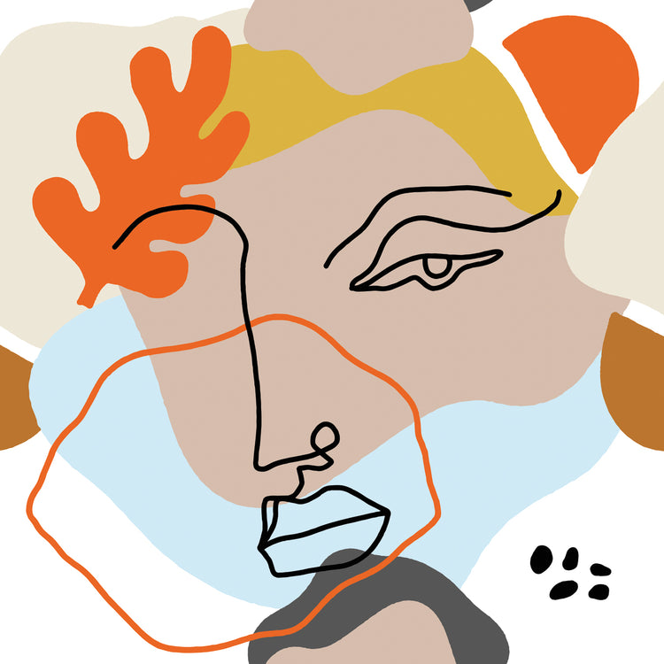 Scandi Autumn Lines Face