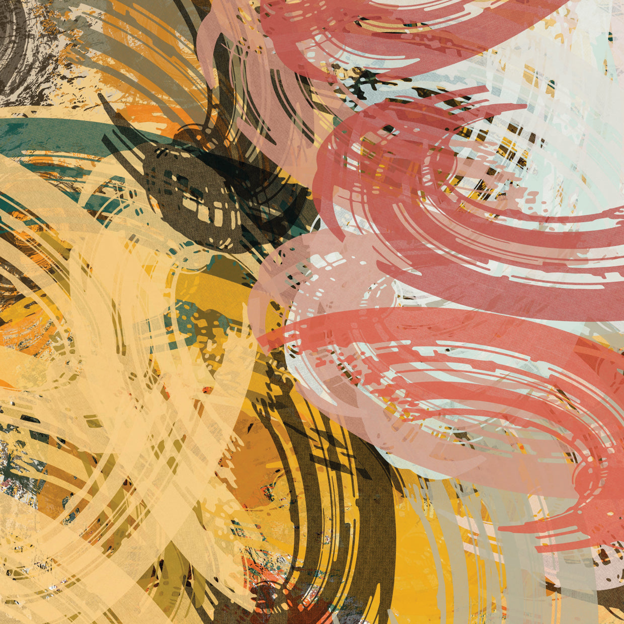 Blush Brush Abstract