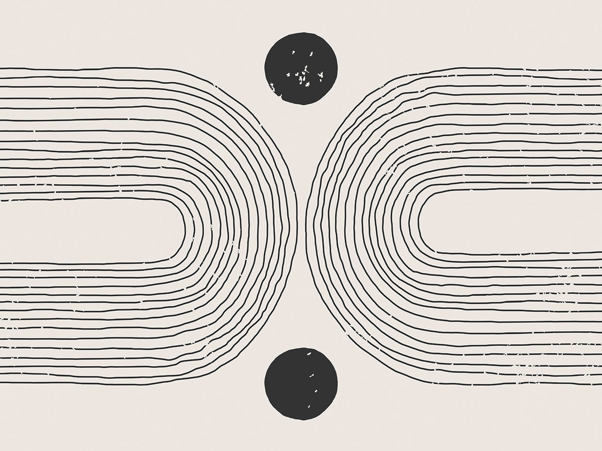 Turn Around at the Dots Abstract