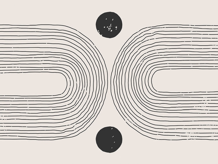 Turn Around at the Dots Abstract