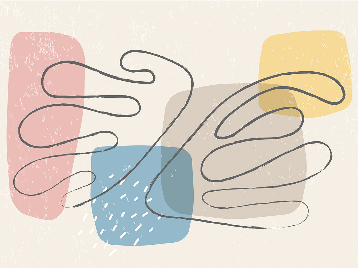 Pastel Matisse Shapes Abstract