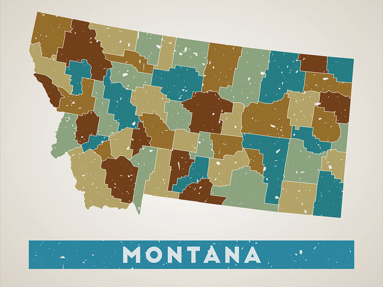 Montana Counties Map