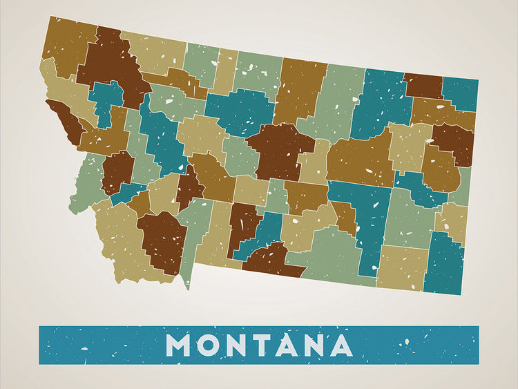 Montana Counties Map