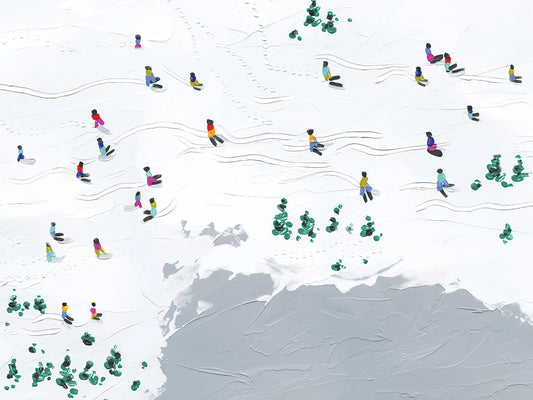 Snow Day Ski Time Canvas Print